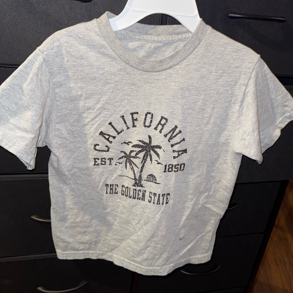 California Graphic Kids' T-Shirt in Gray